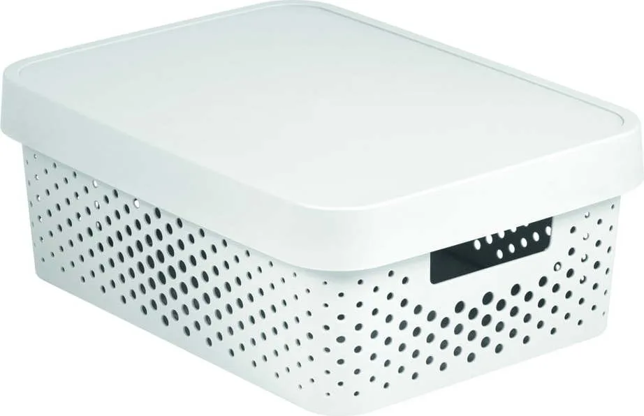 Bílý úložný box Curver Simpla Lungo Holes