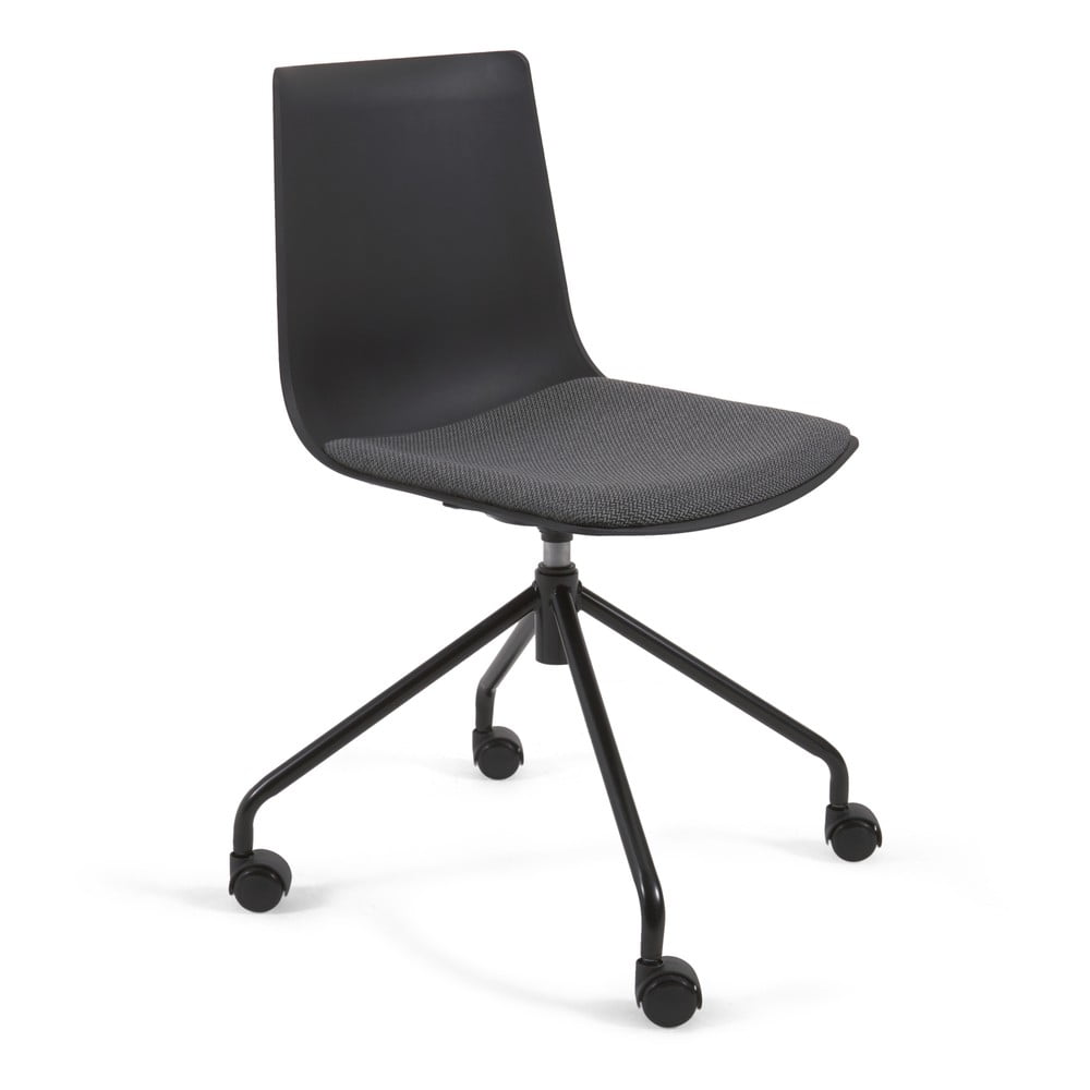 Černá kancelářská židle La Forma Ralfi Kave Home