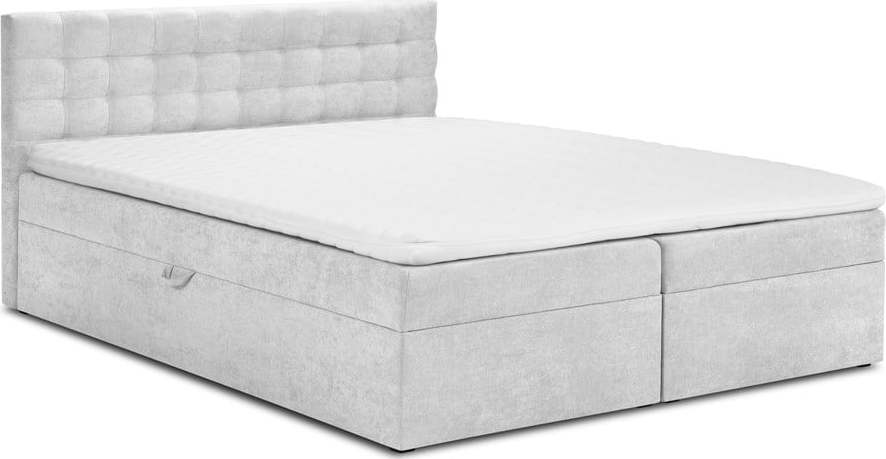 Dvoulůžková postel ve stříbré barvě Mazzini Beds Jade