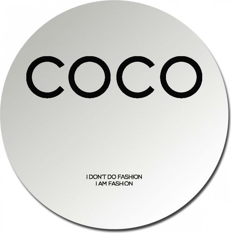 Kulaté zrcadlo Velvet Atelier Coco Chanel