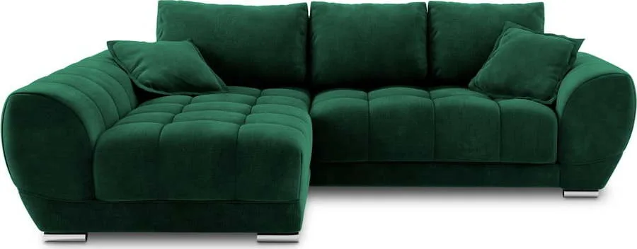 Rozkládací rohová pohovka se sametovým potahem Windsor & Co Sofas Nuage, levý roh