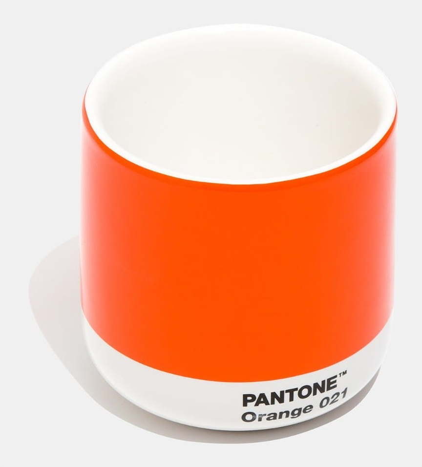 Oranžový keramický termo hrnek Pantone Cortado