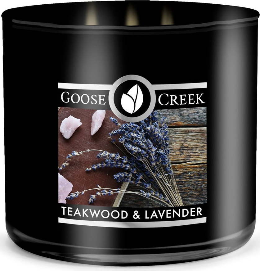 Pánská vonná svíčka v dóze Goose Creek Teakwood & Lavender