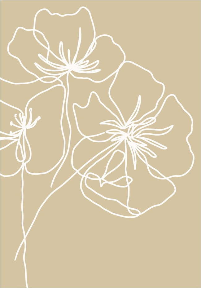 Plakát na kvalitním papíře Veronika Boulová Kvetoucí