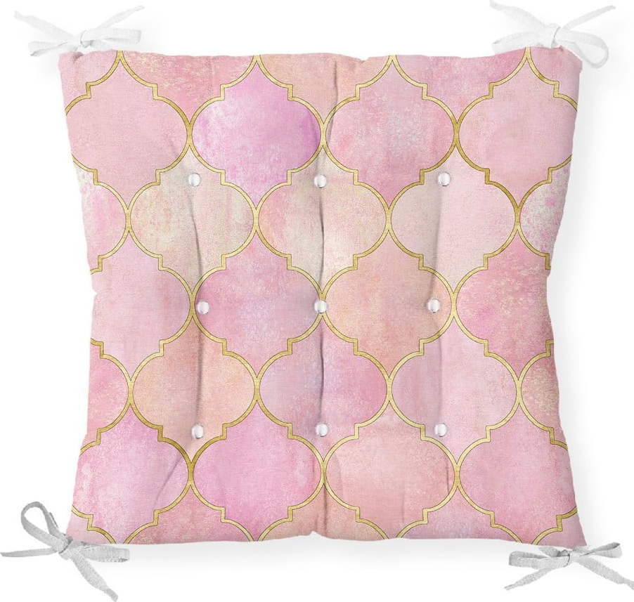 Podsedák s příměsí bavlny Minimalist Cushion Covers Pinky Oriental