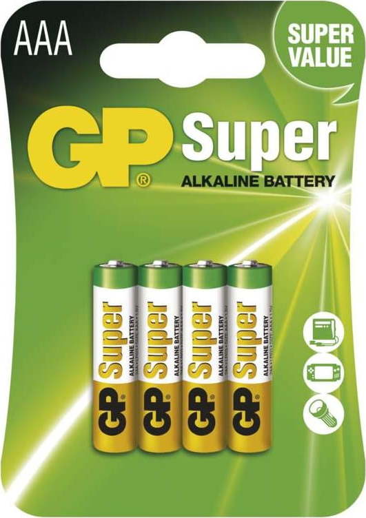 Sada 4 alkalických baterií EMOS GP Super AAA Emos