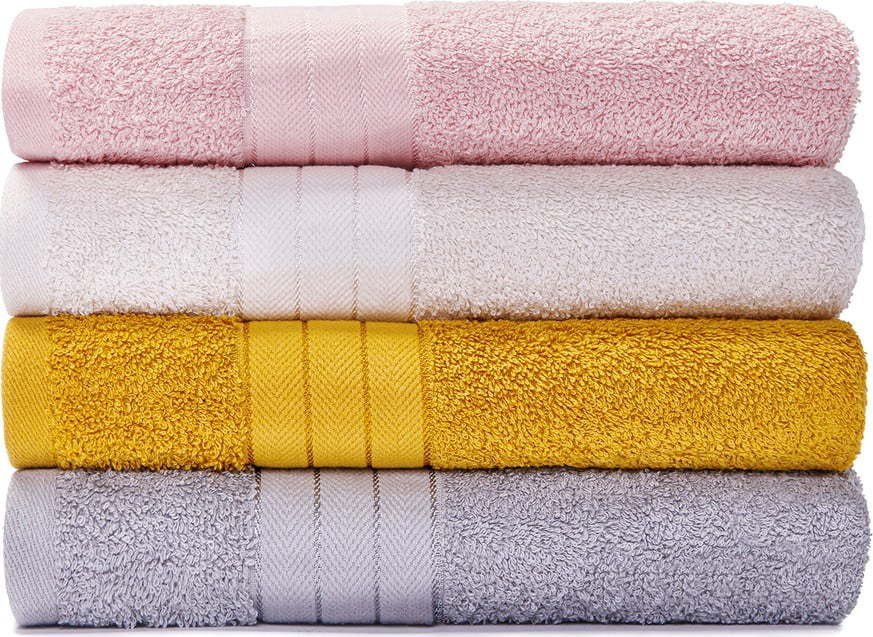 Sada 4 bavlněných ručníků Le Bonom Milano
