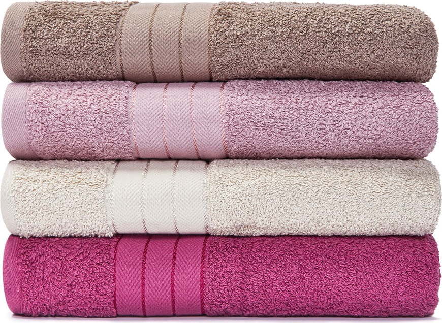 Sada 4 bavlněných ručníků Le Bonom Siena