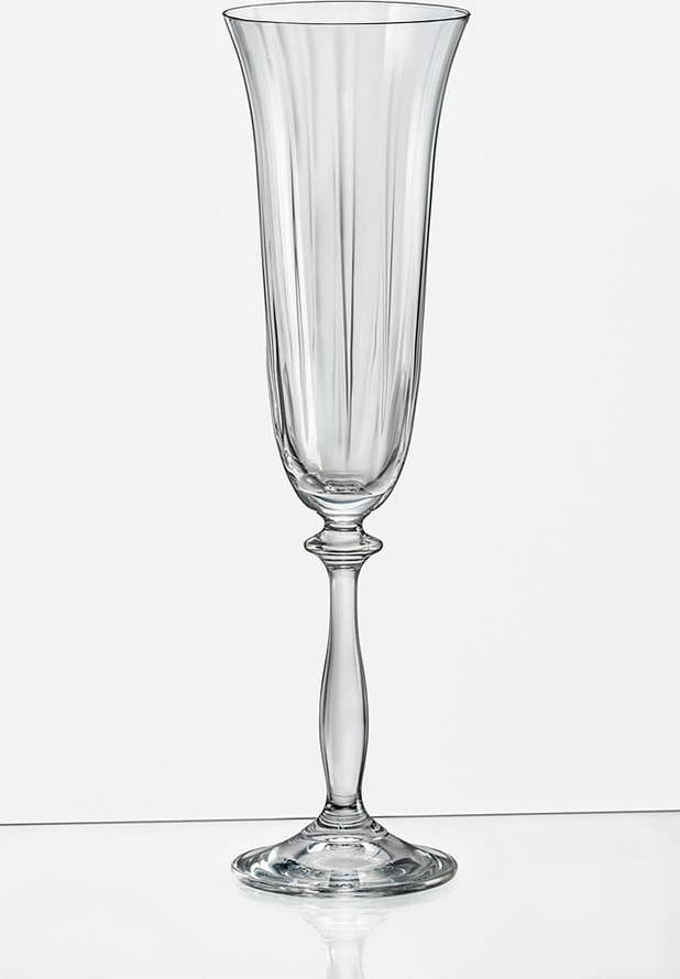 Sada 6 sklenic na šampaňské Crystalex Angela Optic