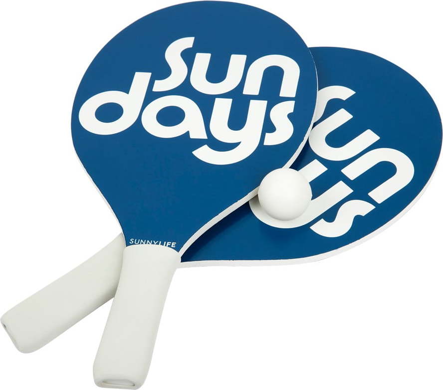 Set 2 pálek a míčků na plážový tenis Sunnylife Indigo Sunnylife