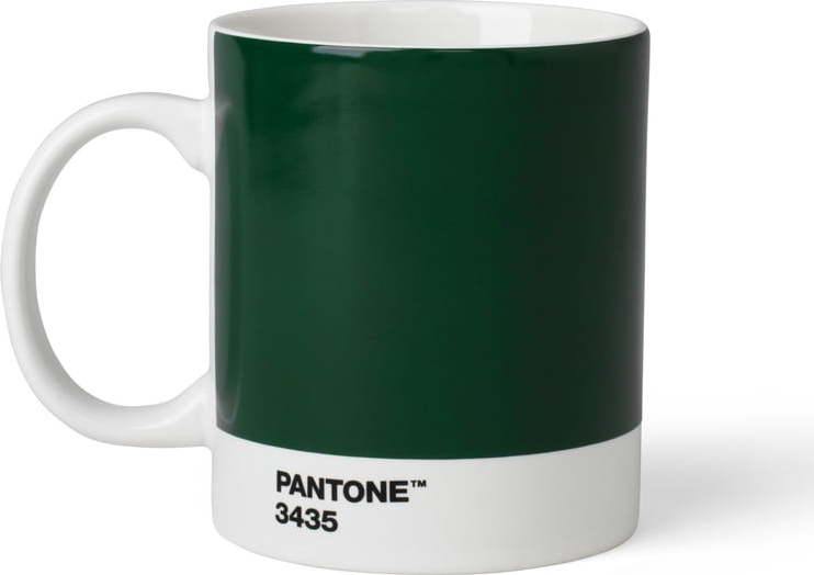 Tmavě zelený hrnek Pantone