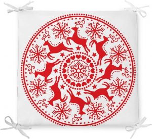Vánoční podsedák s příměsí bavlny Minimalist Cushion Covers Mandala