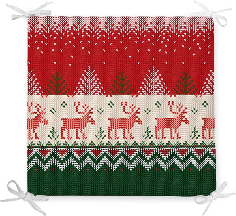Vánoční podsedák s příměsí bavlny Minimalist Cushion Covers Merry Xmas