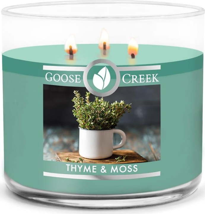 Vonná svíčka v dóze Goose Creek Thyme & Moss