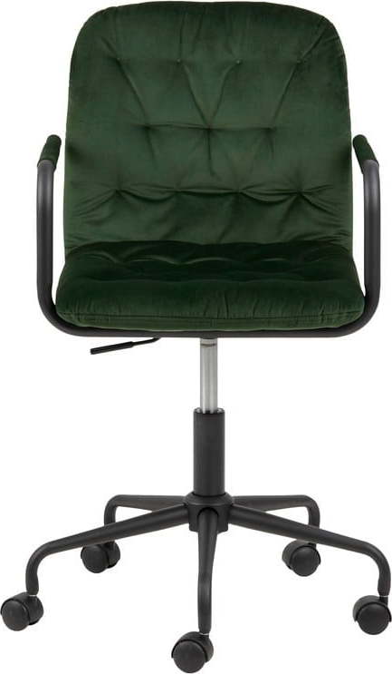 Zelená kancelářská židle se sametovým povrchem Actona Wendy Actona