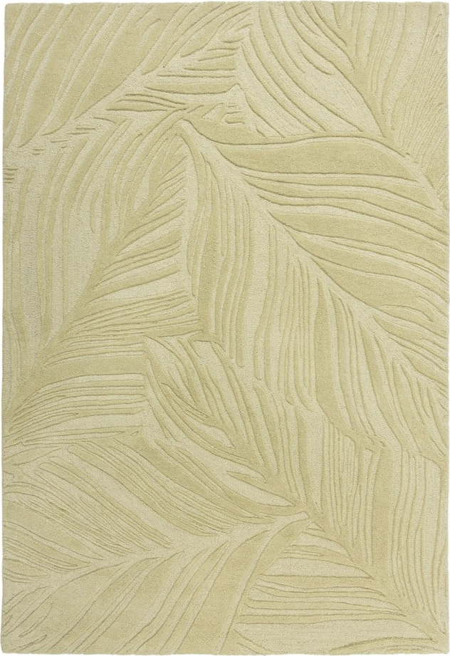 Zelený vlněný koberec Flair Rugs Lino Leaf