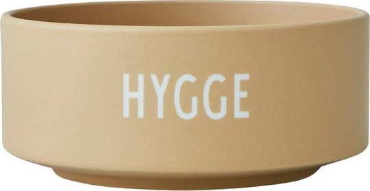 Béžová porcelánová miska Design Letters Hygge