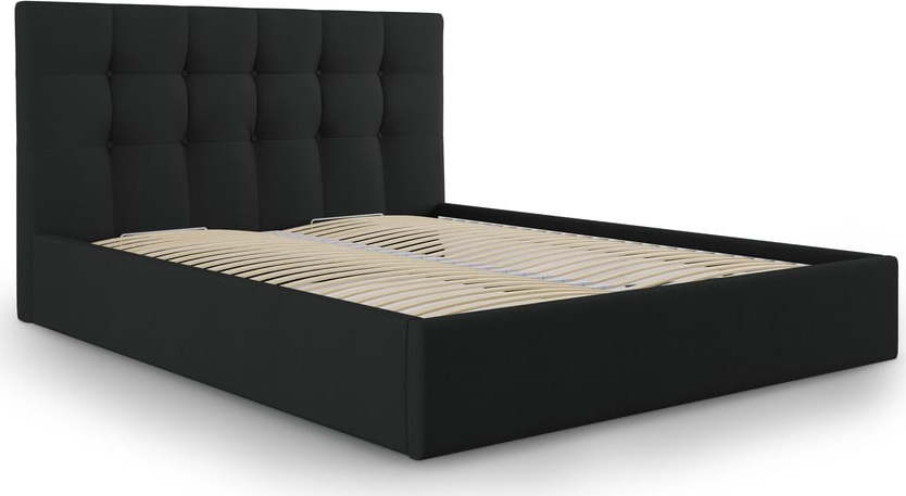 Černá dvoulůžková postel Mazzini Beds Nerin
