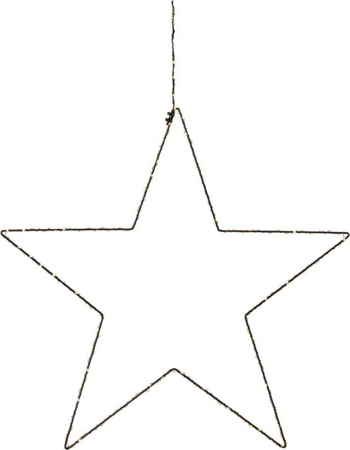 Černá vánoční závěsná světelná dekorace Markslöjd Alpha Star