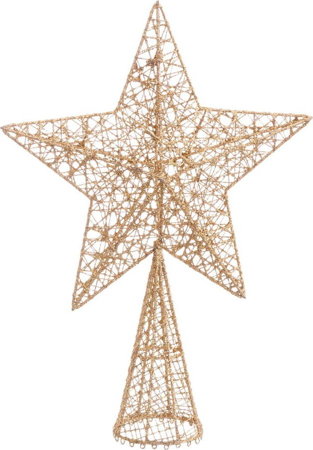 Hvězda na vánoční strom ve zlaté barvě Unimasa Estrella Unimasa