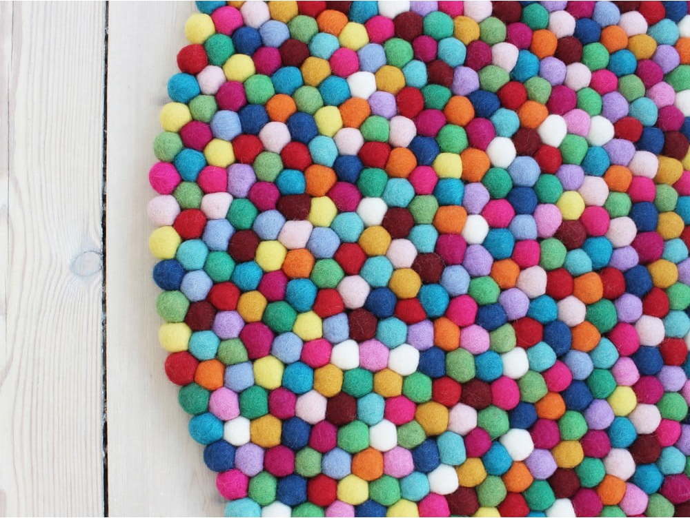 Kuličkový vlněný koberec Wooldot Ball Rugs Multi