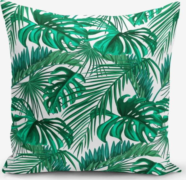 Povlak na polštář s příměsí bavlny Minimalist Cushion Covers Mint Green Kavanice