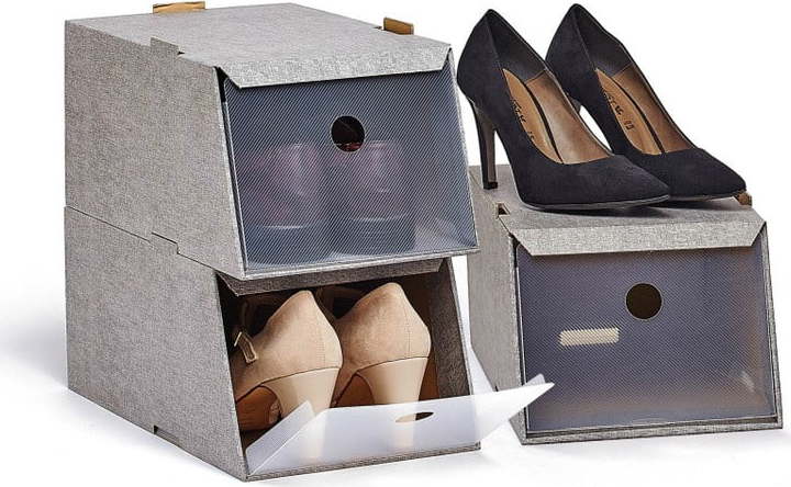 Sada 3 úložných boxů na boty Domopak Domopak