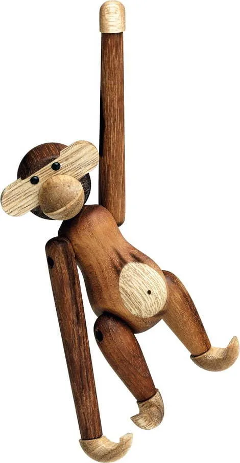 Soška z masivního dřeva Kay Bojesen Denmark Monkey Teak