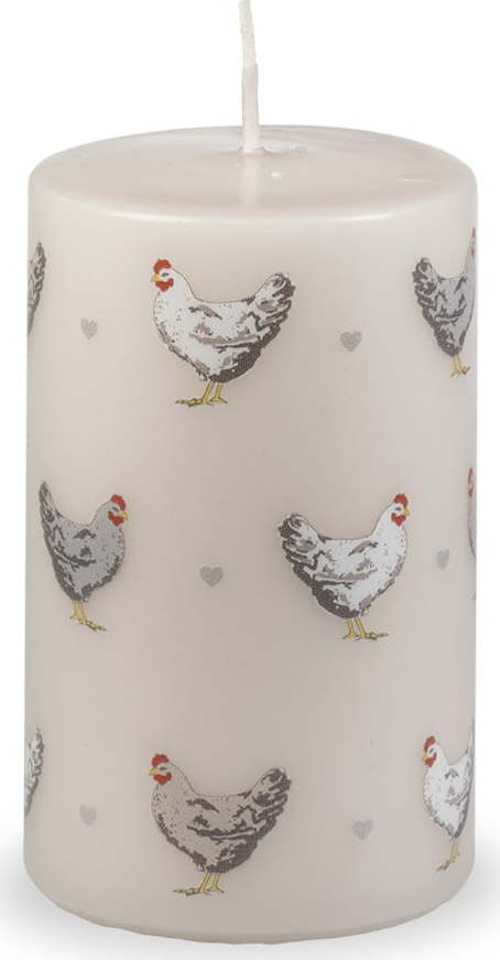 Béžová velikonoční svíčka Unipar Cute Hens
