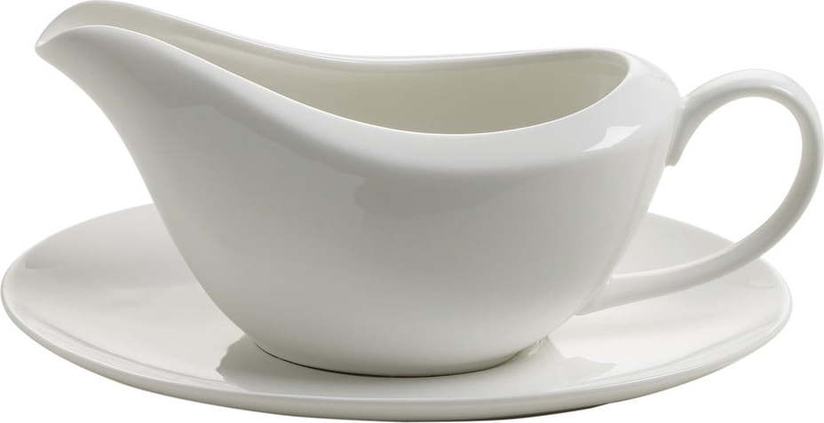 Bílá porcelánová nálevka na omáčku Maxwell & Williams Basic