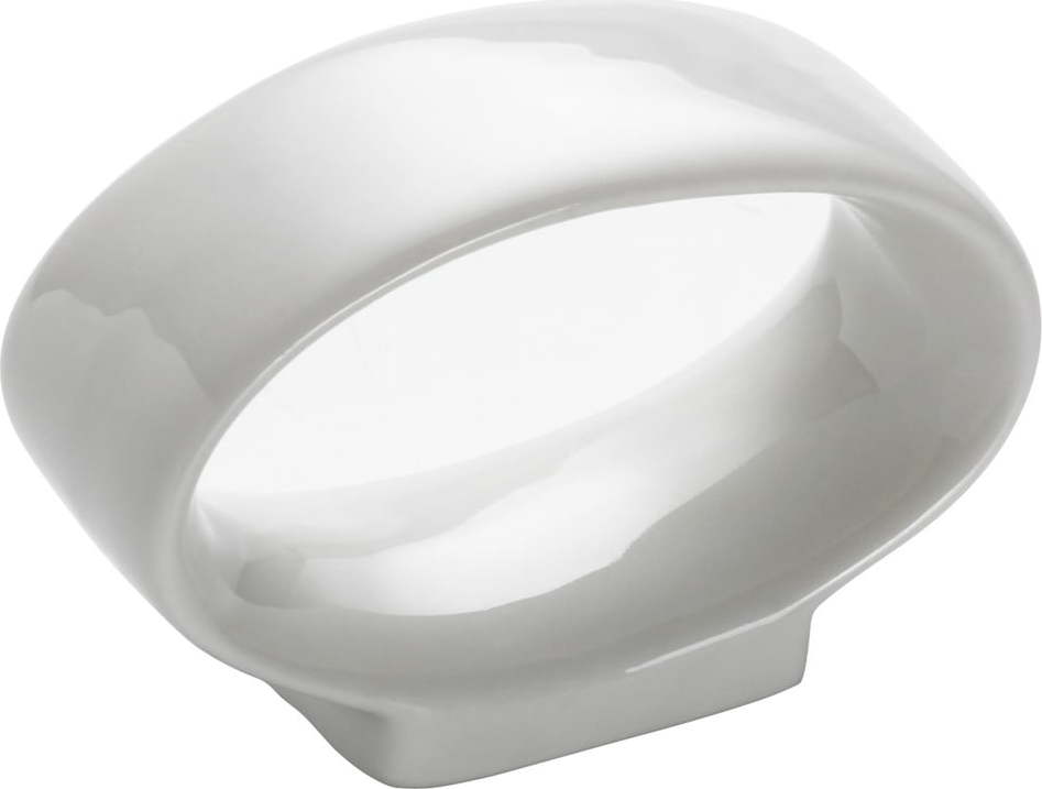Bílý porcelánový kroužek na ubrousky Maxwell & Williams Basic Maxwell & Williams