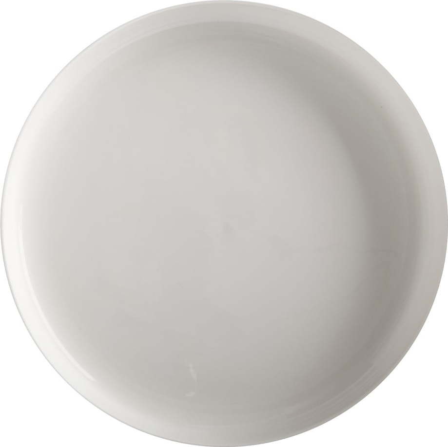 Bílý porcelánový talíř se zvýšeným okrajem Maxwell & Williams Basic