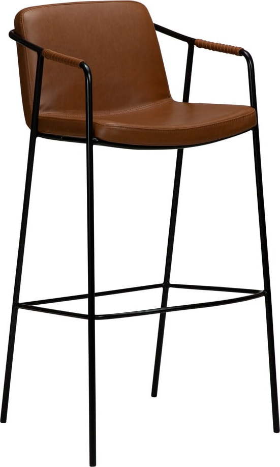 Hnědá barová židle z imitace kůže DAN-FORM Denmark Boto