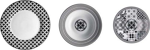 18dílná sada porcelánových talířů Brandani Alhambra Brandani