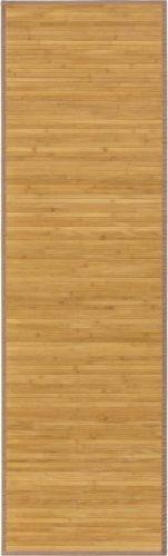 Bambusový koberec běhoun v přírodní barvě 60x200 cm – Casa Selección Casa Selección