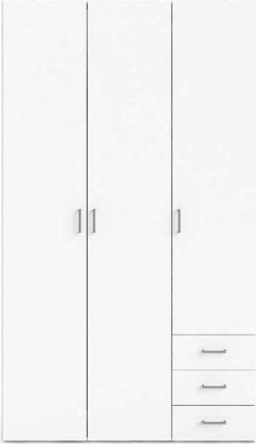 Bílá šatní skříň 116x200 cm Space - Tvilum Tvilum