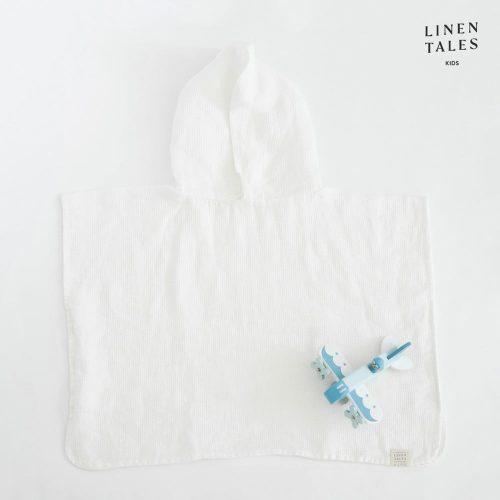 Bílý lněný dětský župan velikost 1-2 roky – Linen Tales Linen Tales