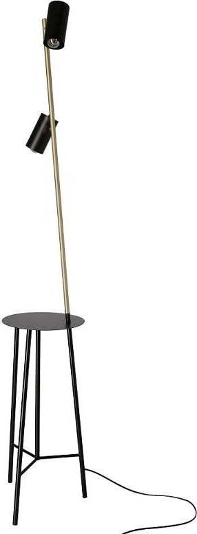 Černá/ve zlaté barvě stojací lampa (výška 164 cm) Perret – Candellux Lighting Candellux Lighting