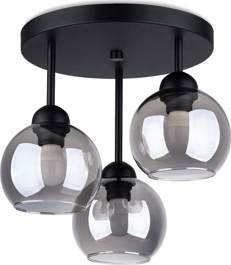 Černé stropní svítidlo ø 15 cm Grande – Nice Lamps Nice Lamps