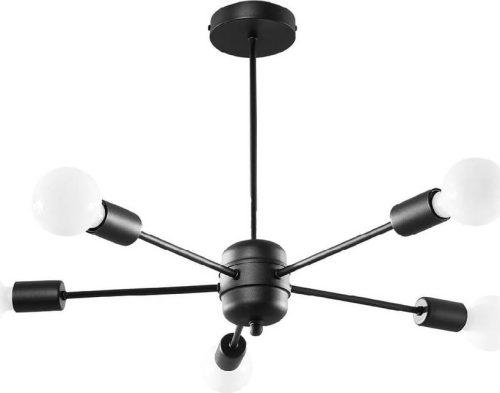 Černé závěsné svítidlo 66x66 cm Benedett - Nice Lamps Nice Lamps