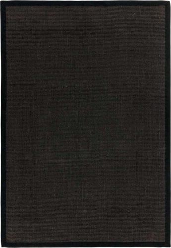 Černý koberec 180x120 cm Sisal - Asiatic Carpets Asiatic Carpets