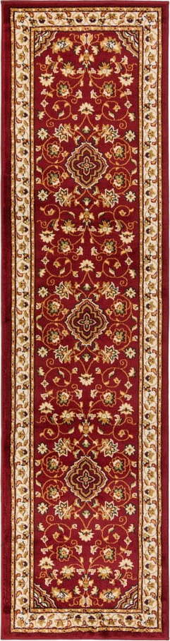 Červený běhoun 66x300 cm Sherborne – Flair Rugs Flair Rugs
