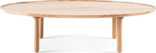 Konferenční stolek z dubového dřeva v přírodní barvě 65x120 cm Mu – Gazzda Gazzda