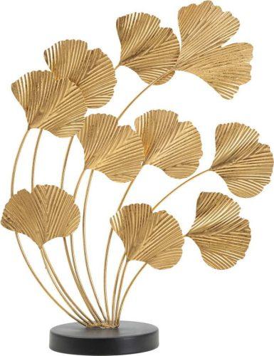 Kovová soška ve zlatém dekoru Mauro Ferretti Wind Leaf Mauro Ferretti