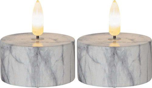 LED svíčky v sadě 2 ks (výška 6 cm) Flamme Marble – Star Trading Star Trading