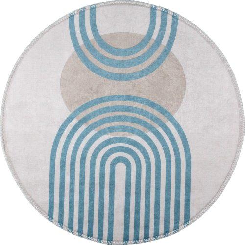 Modrý/šedý kulatý koberec ø 160 cm - Vitaus Vitaus