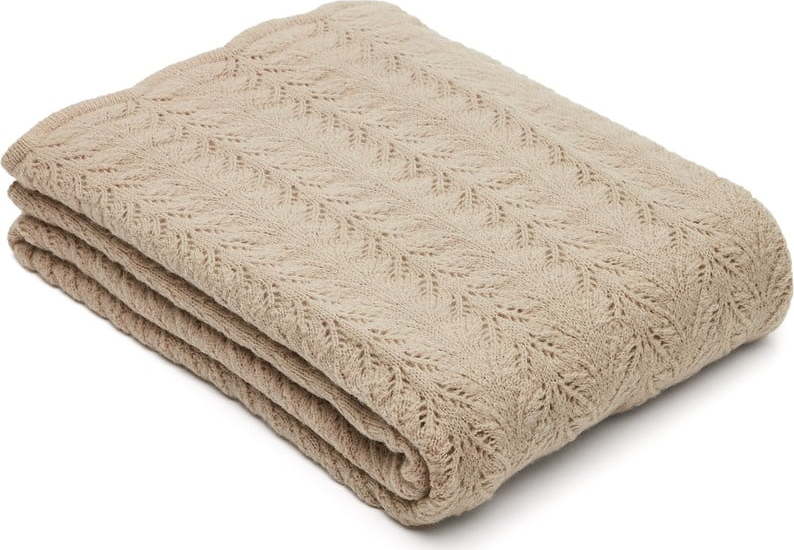 Pletená deka z vlny a směsi vláken 130x170 cm Malik – Kave Home Kave Home