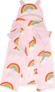 Růžová dětská deka z mikroplyše 120x150 cm Rainbow Hearts – Catherine Lansfield Catherine Lansfield
