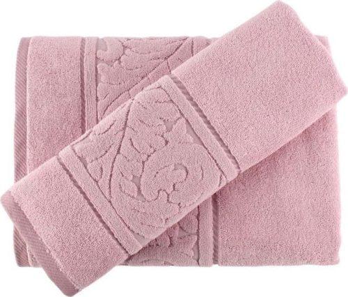 Sada růžového ručníku a osušky Sultan Foutastic