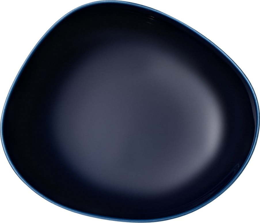Tmavě modrý porcelánový hluboký talíř Villeroy & Boch Like Organic